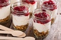 Autumn granola parfait