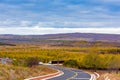 A colorful mountain valley in Bashang grassland Royalty Free Stock Photo