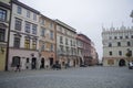 Autumn gray November views from the Polish city of Lublin