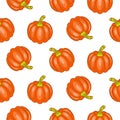 Autumn halloween seamless vector pattern.