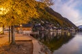 autumn Hallstatt in Upper Austria, Austria