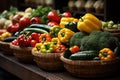 Autumn Harvest Baskets - stock photo concepts