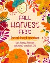 Autumn harvest festival poster