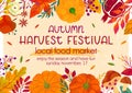 Autumn harvest festival poster