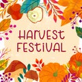 Autumn harvest festival poster