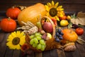 Autumn harvest - fresh fruits