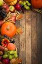 Autumn harvest - fresh fruits