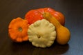 Autumn harvest - pumpkins and squash. Pumpkin and zucchini varieties.