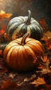Autumn harvest of squash and pumpkins. Royalty Free Stock Photo