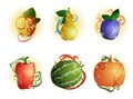 Autumn harvest stickers