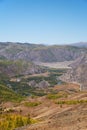 Autumn highland landscape. Altai river Chuya surrounded by mountains. Altai, Russia Royalty Free Stock Photo