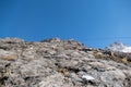 Autumn hike to grosses Wiesbachhorn in glocknergruppe hohe tauern in austria