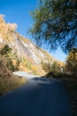 Autumn hike to grosses Wiesbachhorn in glocknergruppe hohe tauern in austria