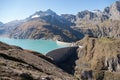 Autumn hike to grosses Wiesbachhorn in glocknergruppe hohe tauern in austria Royalty Free Stock Photo