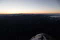 Autumn hike to grosses Wiesbachhorn in glocknergruppe hohe tauern in austria Royalty Free Stock Photo