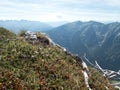 Autumn hiking and mountaineeting in brandenburger alpen in austria