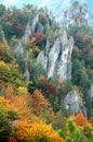 Jesenný kopec a krajina