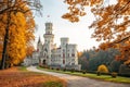 Autumn at Hluboka Castle, Czech Republic Royalty Free Stock Photo