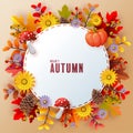 Autumn holiday seasonal background