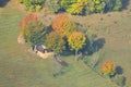 Autumn impressions in fairytale colors from the village mountains, remarkable autumn colors in the mountain forest