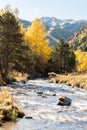 Autumn in the Incles Valley, Andorra. Vall dÃÂ´Incles, Andorra.