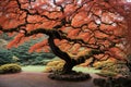 Autumn Japanese garden in Kyoto, Japan. Colorful autumn trees. Royalty Free Stock Photo