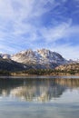 Autumn at June Lake in California Royalty Free Stock Photo