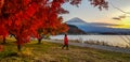 Autumn at Kawaguchiko lake