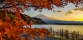 Autumn at Kawaguchiko lake Royalty Free Stock Photo