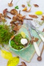 On the autumn kitchen table