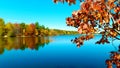 Autumn on the Lake in New England