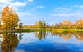 Autumn on lake