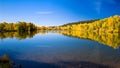 Autumn lake scenery Royalty Free Stock Photo