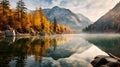 Autumn Lake: A Serene Reflection Of Nature\'s Beauty