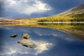 autumn at the lake Stor Sverje, Norway Royalty Free Stock Photo