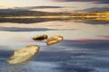 autumn at the lake Stor Sverje, Norway Royalty Free Stock Photo