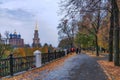 Autumn landscape with Assumption Cathedral and bell tower of Ryazan kremlin, Russia