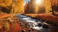 autumn landscape background Royalty Free Stock Photo