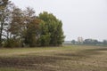 Autumn landscape. Cloudy day with dark clouds Royalty Free Stock Photo