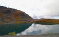 Autumn landscape colors with a small creek near Anchorage, Alaska