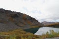 Autumn landscape colors with a small creek near Anchorage, Alaska