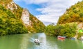 Autumn landscape with Danube river Royalty Free Stock Photo