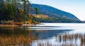 Eagle Lake shoreline in Acadia National Park, Maine, USA Royalty Free Stock Photo