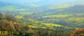Autumn landscape in East Devon Royalty Free Stock Photo