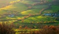 Autumn landscape in East Devon Royalty Free Stock Photo