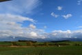 autumn landscape in the Eifel with sun Royalty Free Stock Photo