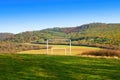 Autumn landscape near the city of Topolcany, Slovakia