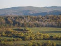 Autumn landscape in Hulun Buir