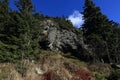 Autumn landscape, Kleiner Arber (German for Small Arber) is the highest peak of the Bavarian-Bohemian-mountain ridge, Germany