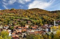 Village landscape in autumn Royalty Free Stock Photo